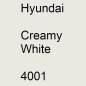 Preview: Hyundai, Creamy White, 4001.